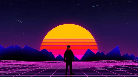 Ps4 Retro Sunset Wallpapers Wallpaper Cave