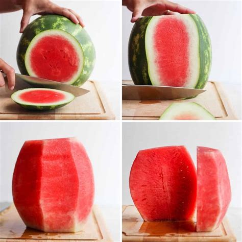 How To Cut A Watermelon Step By Step Tutorial Feelgoodfoodie