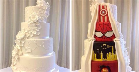 Traditional wedding cakes were usually covered in fondant, but a lot of people aren't a fan of the thick, sweet icing, and opt for buttercream instead. This Couple Had The Best Compromise And Went With A 'Two ...