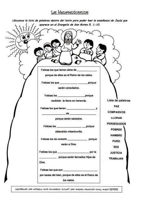 Abrocharse la camisa, abrir y cerrar una cremallera, atarse los cordones. El Rincón de las Melli: JUEGO: Las Bienaventuranzas | Catequesis | Bienaventuranzas, Catecismo y ...