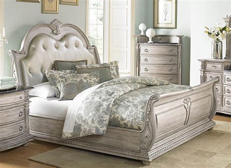 In white leather bedroom set we flitter with the ephori, and in white leather bedroom sets with the tribunes; Palace II White Wash Bonded Leather Sleigh Bedroom Set ...