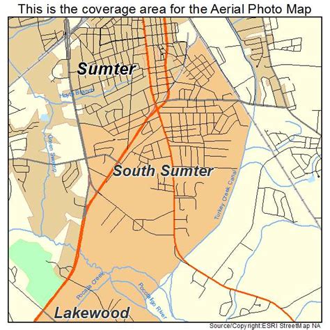Aerial Photography Map Of South Sumter Sc South Carolina