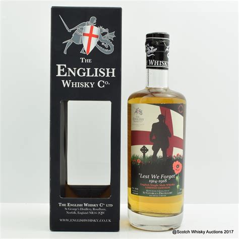 English Whisky Co Chapter 13 Lest We Forget The 70th Auction