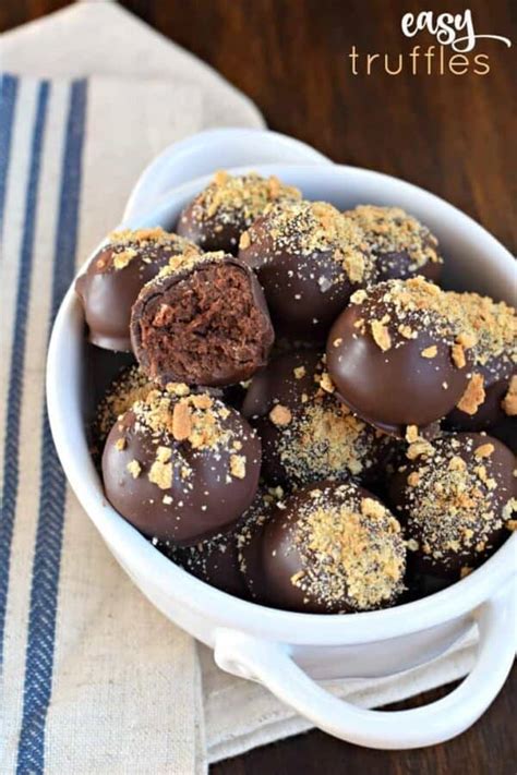 Easy Chocolate Truffles Recipe Shugary Sweets