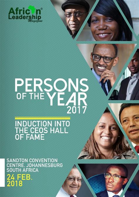 African Leadership Magazine Persons Of The Year Award And Induction Into The Ceos Hall Of Fame