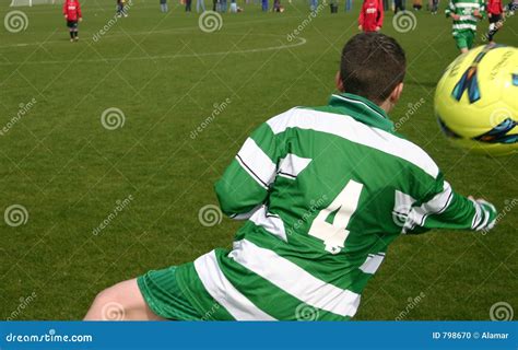 Footballer Heading The Ball Stock Image 29646649