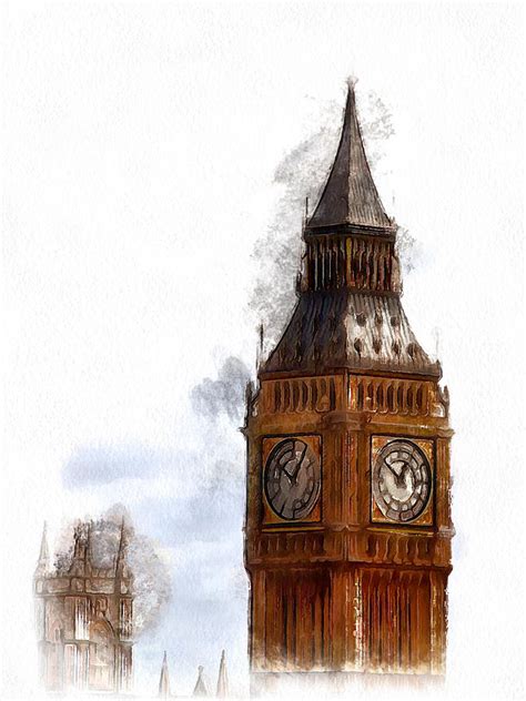 Big Ben Painting By Richland Circle Pixels