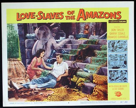 Love Slaves Of The Amazon Lobby Card 8 1957 Jungle Women Moviemem