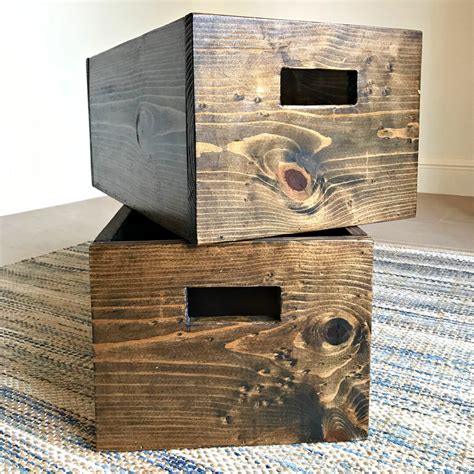 How To Make A Super Easy Diy Wood Storage Bin Box Abbotts At Home