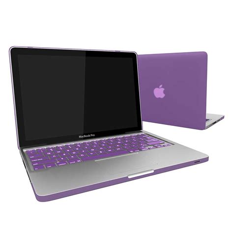 If you're only really looking for protection in transit, a sleeve, padded case. Rubberized Hard Case Cover for Apple MacBook Pro-13-Purple