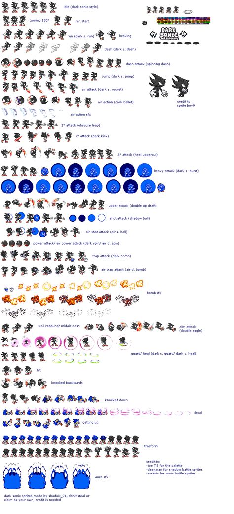 Image A Sonic Sprite Sheet By Darkspinesonic45png Xaviertv Wiki