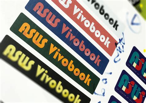 Asus Vivobook 2019 Series Stickers Behance