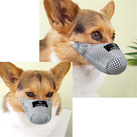 Soft Breathable Mesh Dog Muzzle Pet Mouth Muzzles Anti Bark No Bite