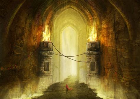 Dungeon Gate By Jordangrimmer On Deviantart Fantasy Landscapes