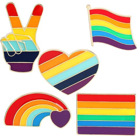 Custom Gay Pride Flags Enamel Badge Pin Soft Rainbow Lapel Pin Equality