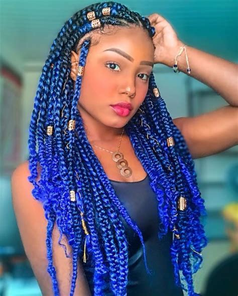 50 Box Braids Protective Styles On Natural Hair With Full Guide Coils