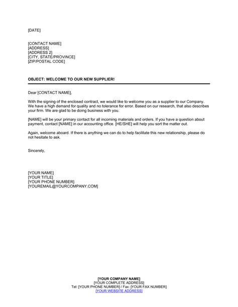 Sample Of Application Letter To Be A Supplier