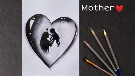 Mother And Child Inside Of Love Drawing Mothers Love Drawing Youtube