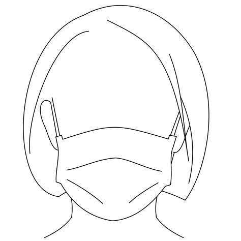 Premium Vector A Young Woman Sick Wearing Medical Face Masks To