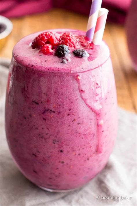 Easy Berry Smoothie Recipe Beaming Baker