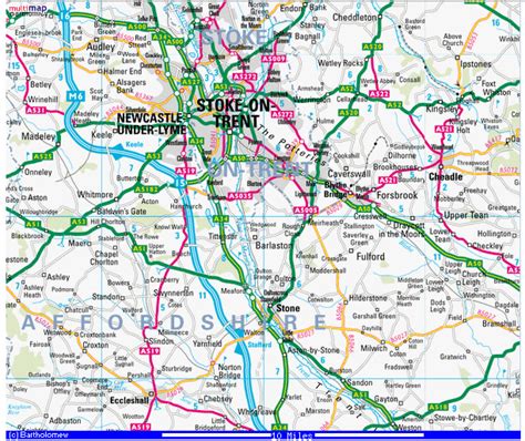 Stoke On Trent Map