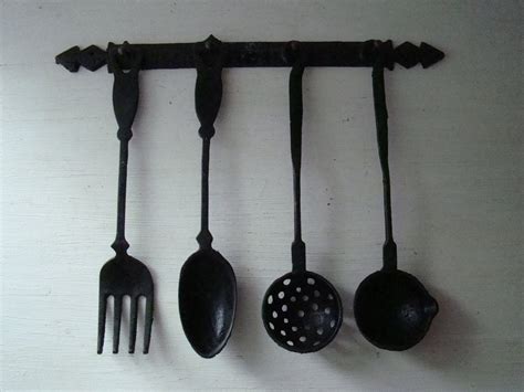 iron utensils cast kitchen something rustic custom four rack