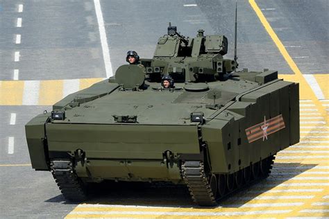 Russian Kurganets 25 Apc During Military Parade On Red Square To Mark