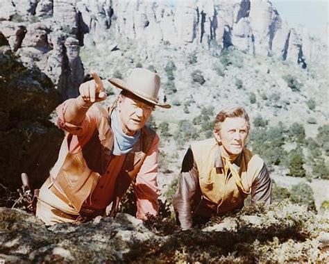 Movie Market Photograph And Poster Of John Wayne And Kirk Douglas 225937