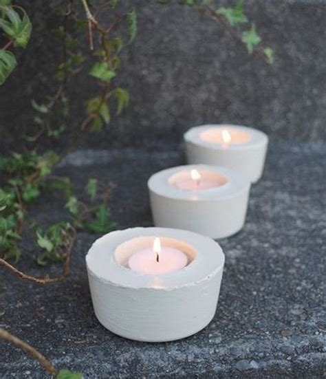 Diy Concrete Candle Holders The Owner Builder Network