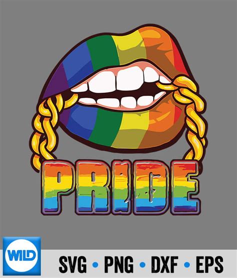 Gay Pride Rainbow Lips Lgbt Awareness Month 2022 Svg Lgbt Svg Cut File