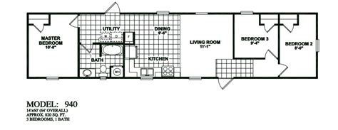 3 Bedroom Single Wide Mobile Home Floor Plans Legacy Housing Single Wide