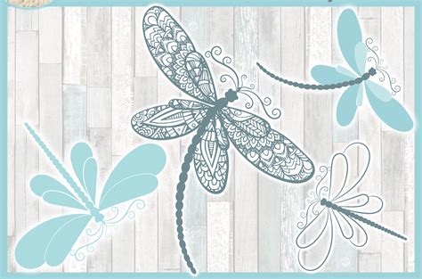 Download Dragonfly Mandala Zentangle Bundle Svg Dxf Eps Png Pdf Files