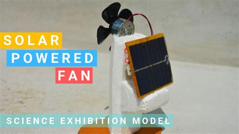 How To Make Solar Powered Electric Fan Science Exhibition Model