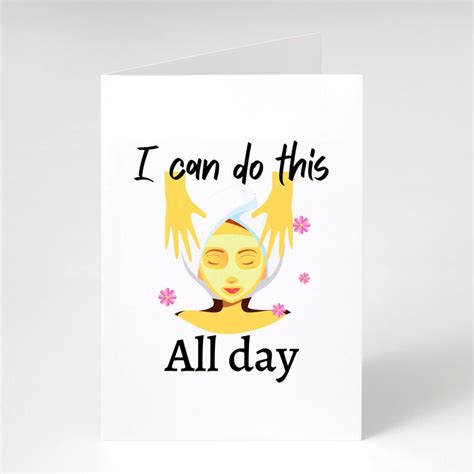 I Can Do This All Day Card Massage Therapy Birthday Card Etsy