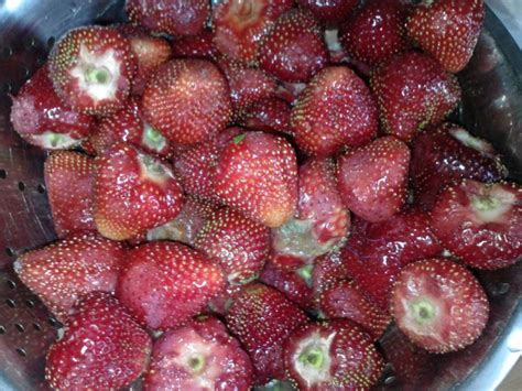 Świetnie smakuje z kruszonką, którą można zrobić z odrobiny. Przepis - Placek drożdżowy z truskawkami i kruszonką ...