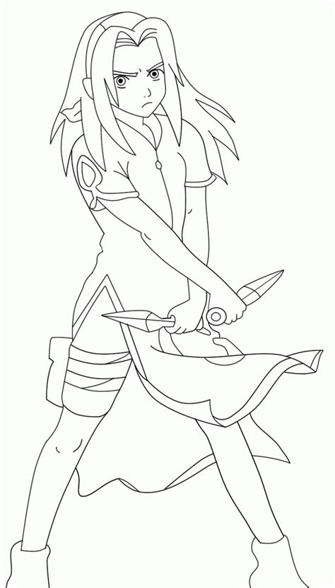 Sakura Naruto Coloring Coloring Pages