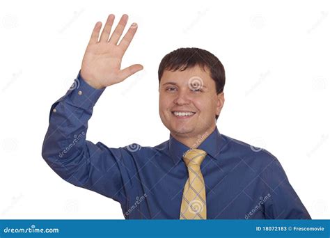 Friendly Smiling Businessman Stock Image Image Of Happy Gesture