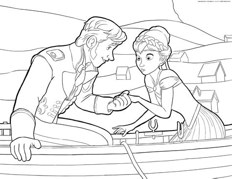 frozen coloring pages animated film characters elsa anna print