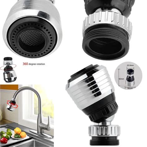 Universal Plastic Faucet Nozzle 360 Rotary Kitchen Faucet Shower Head Economizer Filter Water