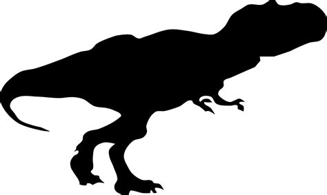 Tyrannosaurus rex was a large carnivore; OnlineLabels Clip Art - Tyrannosaurus Rex Silhouette
