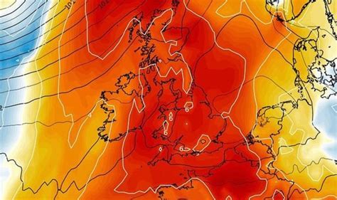 Uk Weather Forecast Chart Turns Red As 30c Heatwave To Bake Britain In Days New Maps