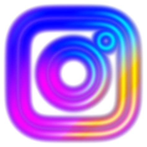 3d Illustrazione Instagram Neon Logo 13928881 Png