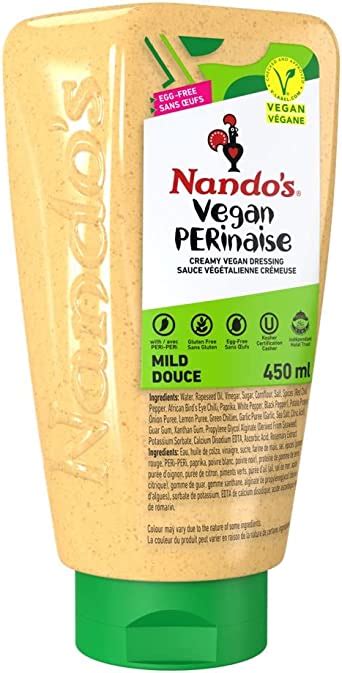 Nando S Vegan PERinaise Flavoured Mayonnaise Spread Dressing