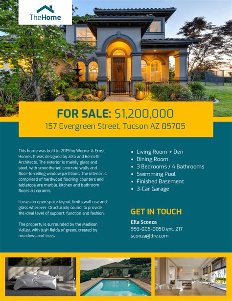 House For Sale Flyer Template