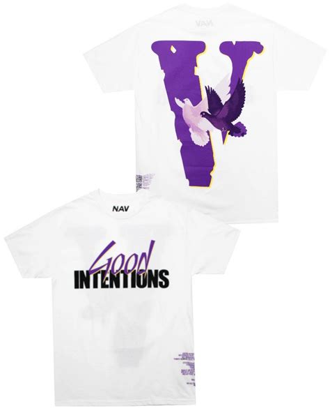 Nav Official X Vlone Good Intentions Dones T Shirt White