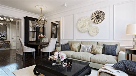 Harmonious living room on Behance