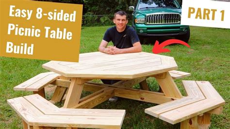 Build An Octagon Picnic Table Part 1 Youtube