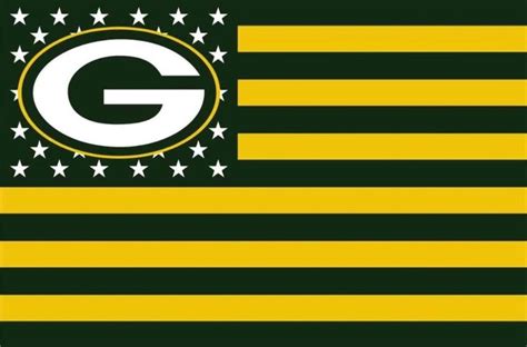 Green Bay Packers Flag Banner 3 X 5 Huge Flag Polyester Metal