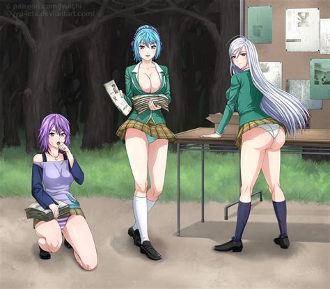 Rule Girls Akashiya Moka Ass Big Ass Big Breasts Blue Hair Breast Breasts Clothes Dat Ass