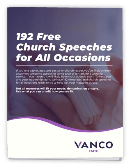 192 Free Church Speeches For All Occasions Vanco
